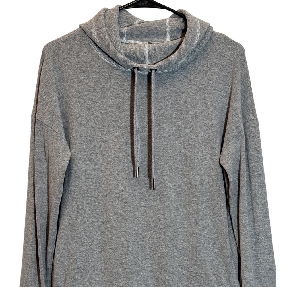 Sweaty Betty Cozy Gray‎ Escape Luxe Fleece Hoodie Crop Sz XS Soft Athleisure Gym - Picture 3 of 11